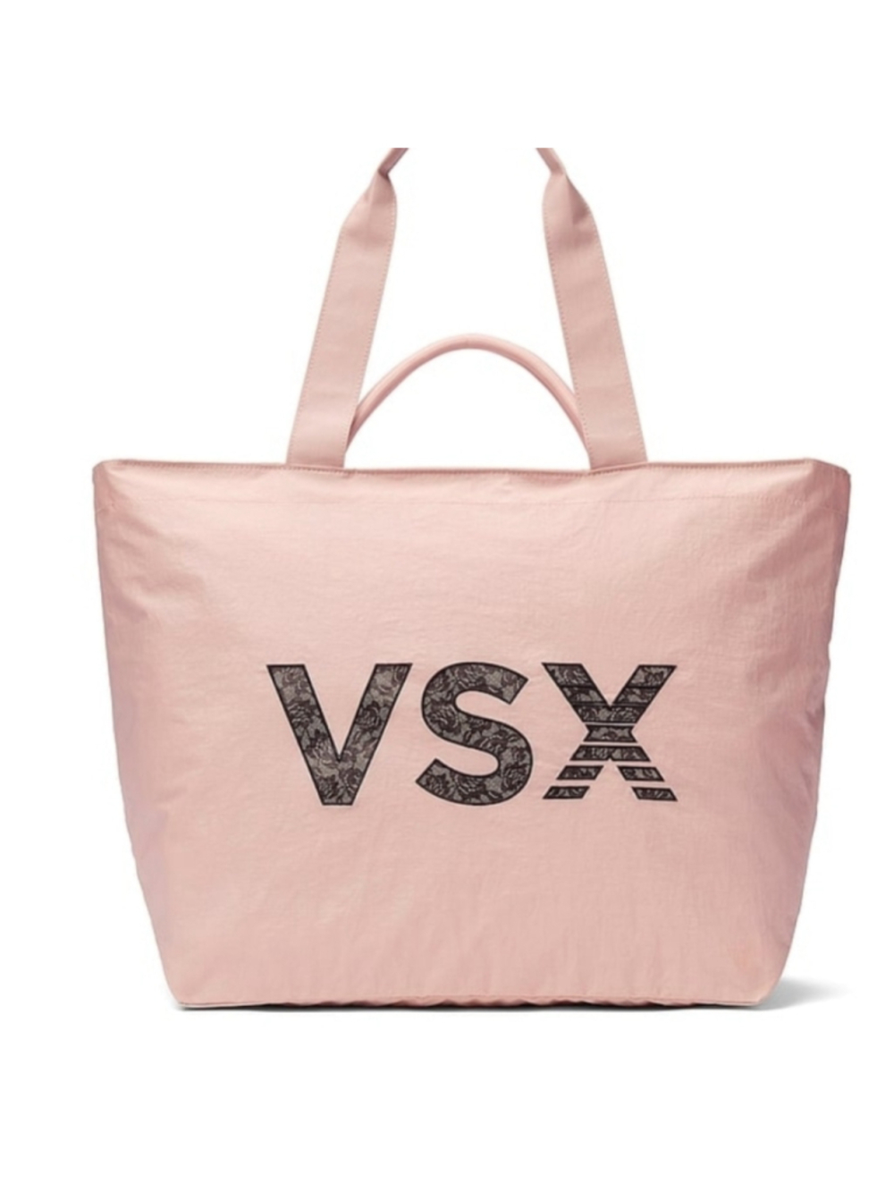 VSX By Victoria's Secret Pink Ripstop Sport Zip Tote NEW Floral Logo
